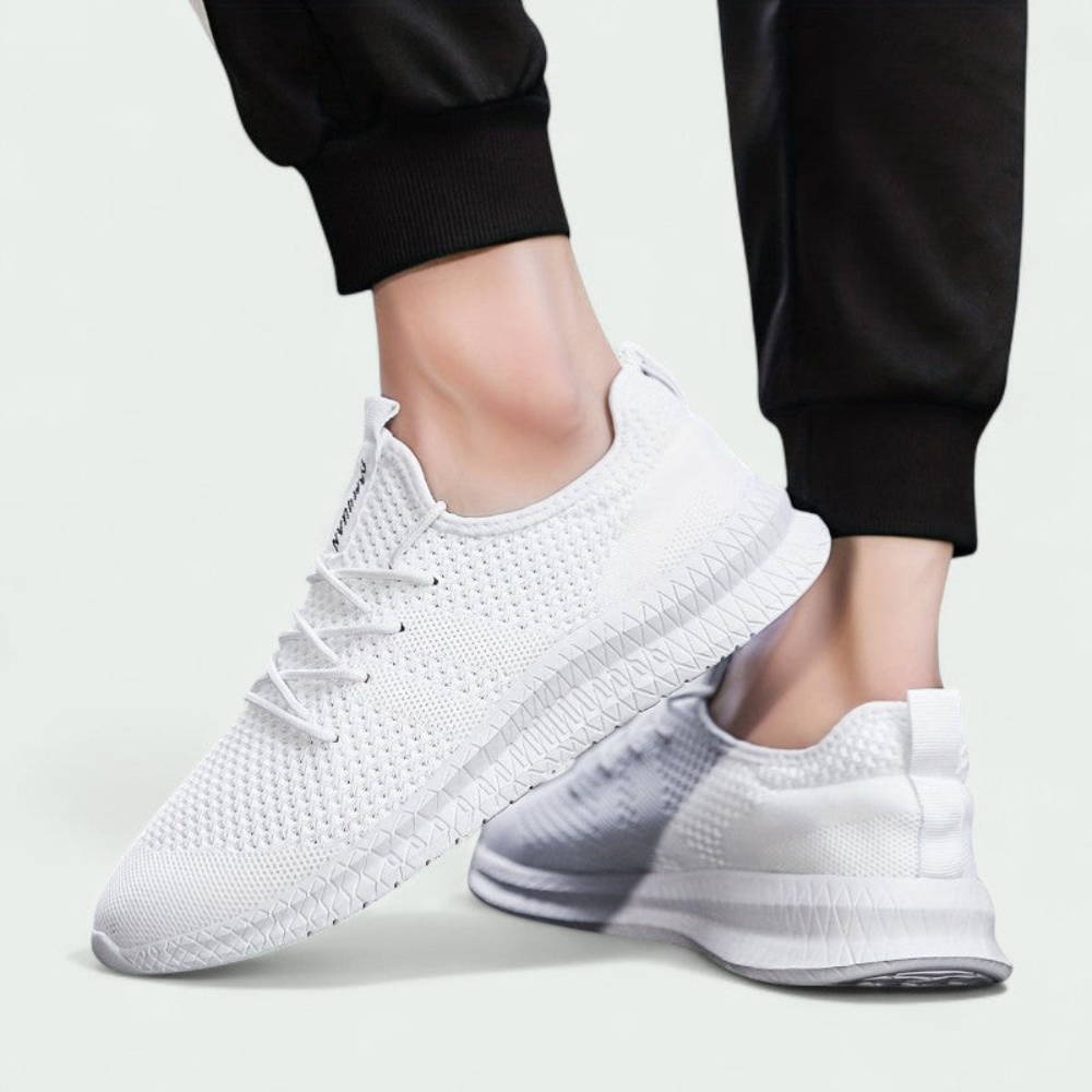 Męskie dziane wygodne sneakersy – oddychająca cholewka i elastyczna podeszwa