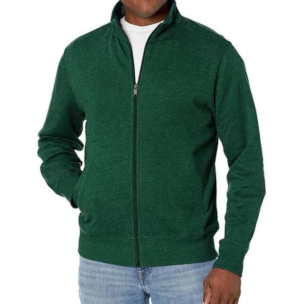 Męska casualowa zip-up kurtka – codzienna lekka odzież