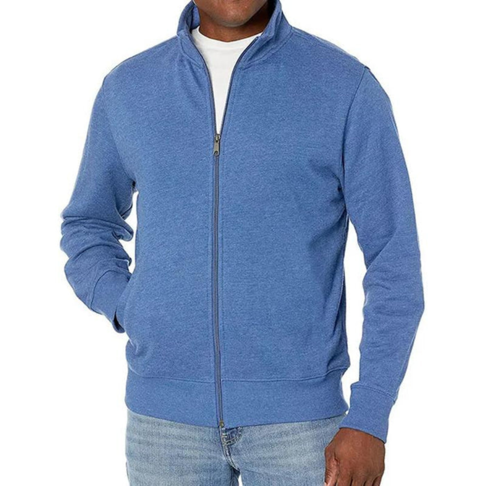 Męska casualowa zip-up kurtka – codzienna lekka odzież