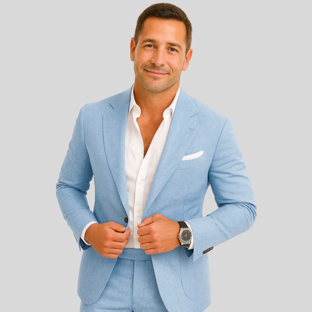 Męski Garnitur Slim Fit – Profesjonalny Styl