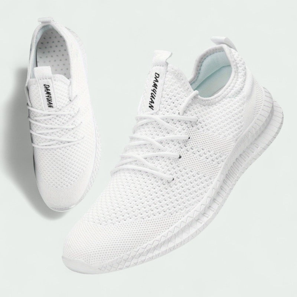 Męskie dziane wygodne sneakersy – oddychająca cholewka i elastyczna podeszwa