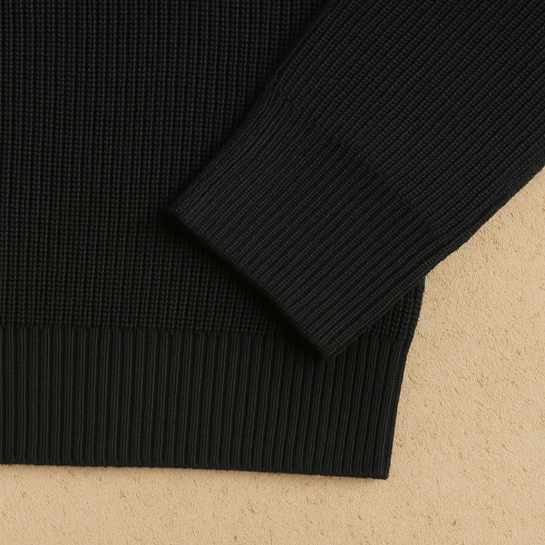 Vemiera | Elegancka dzianinowa koszulka polo z zamkiem