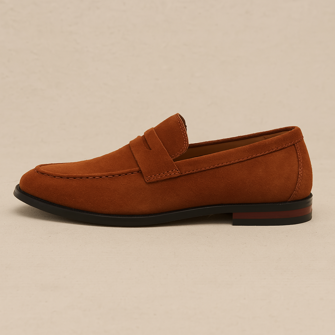 Vemiera | Zamszowe mokasyny penny loafer — klasyczne dziedzictwo i nowoczesny styl