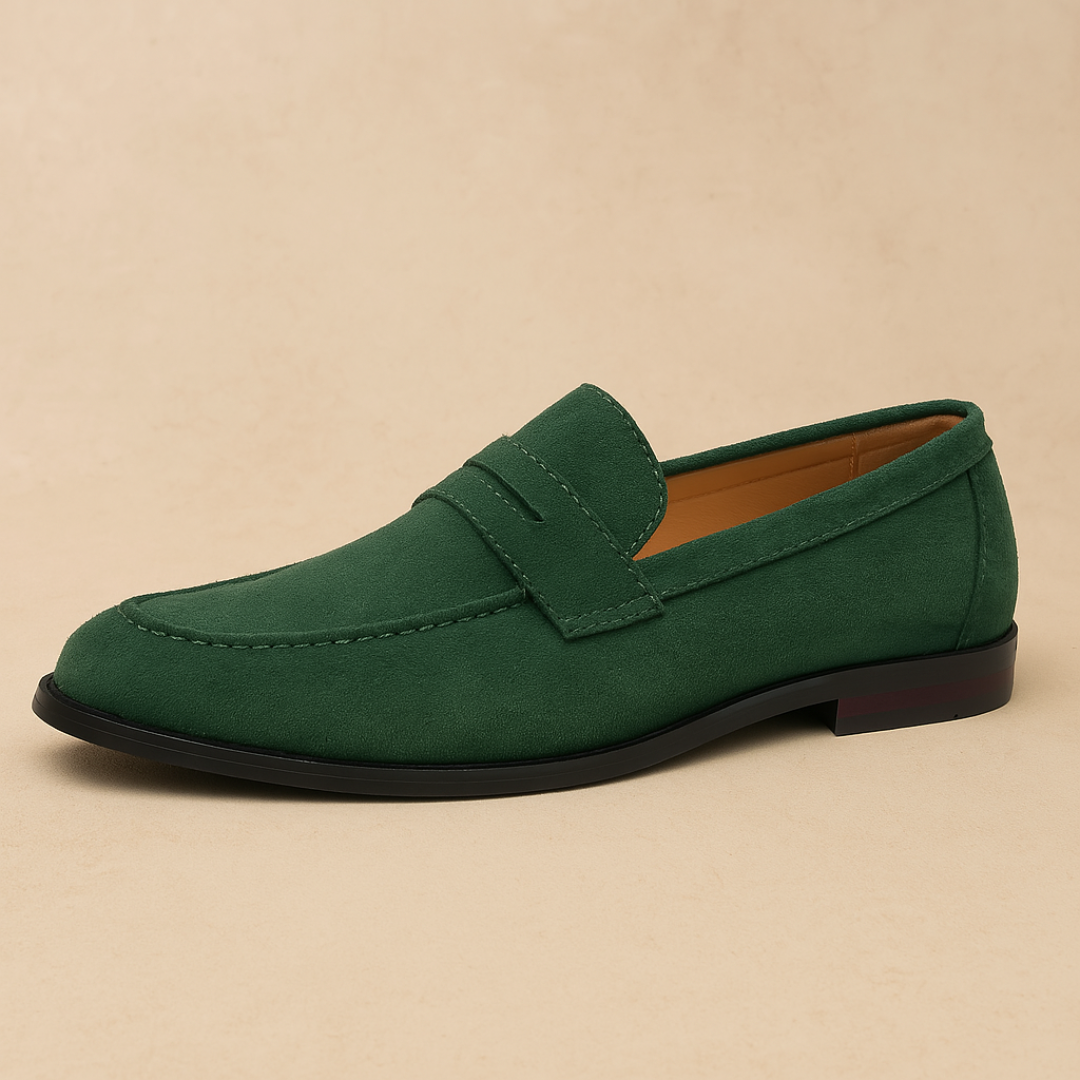 Vemiera | Zamszowe mokasyny penny loafer — klasyczne dziedzictwo i nowoczesny styl