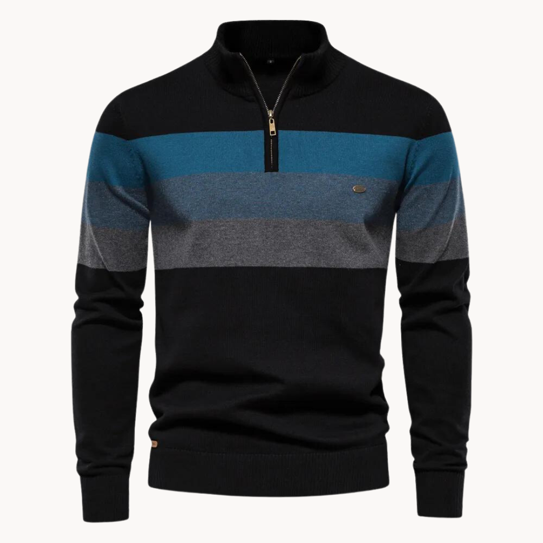 Sweter Męski z Półzamkiem