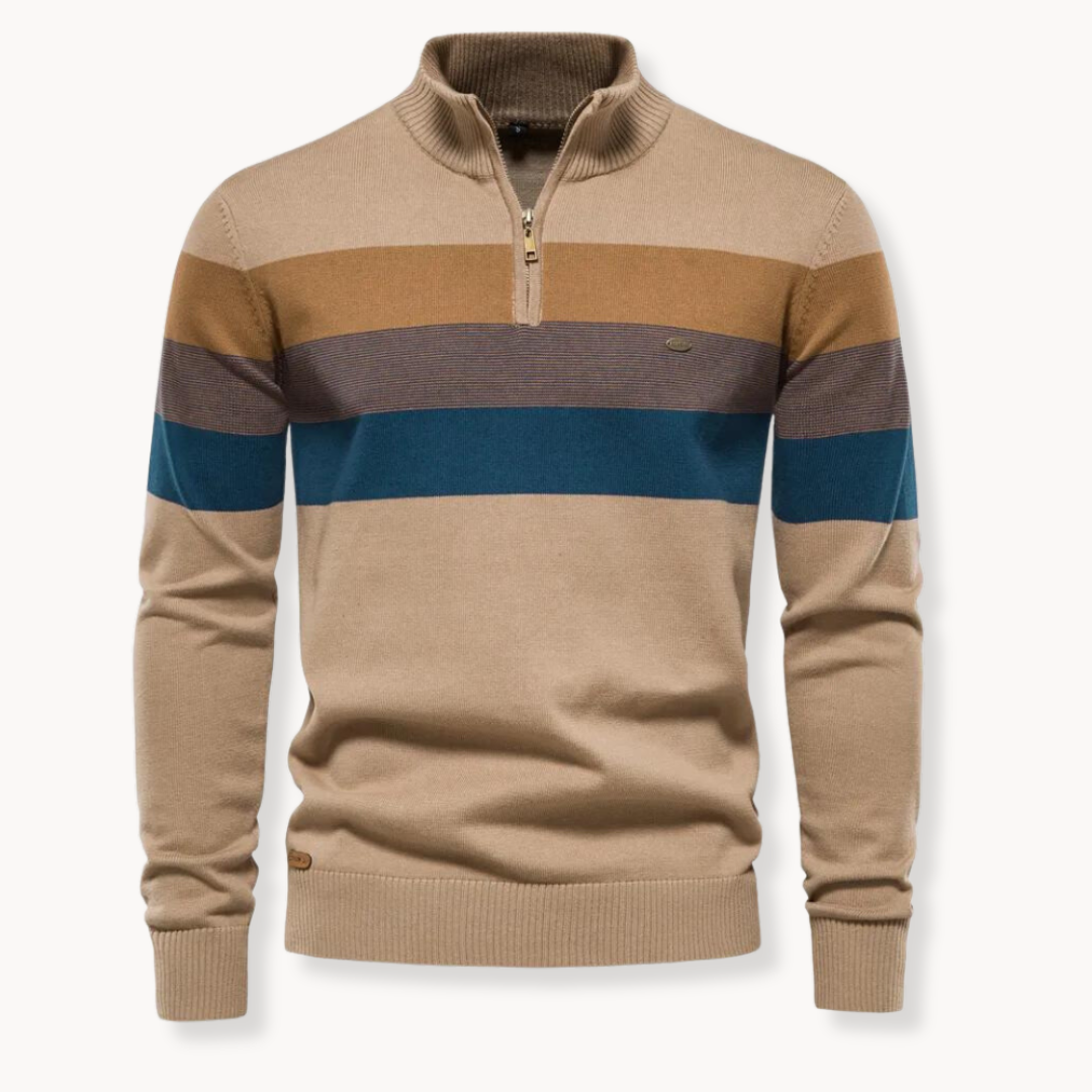 Sweter Męski z Półzamkiem
