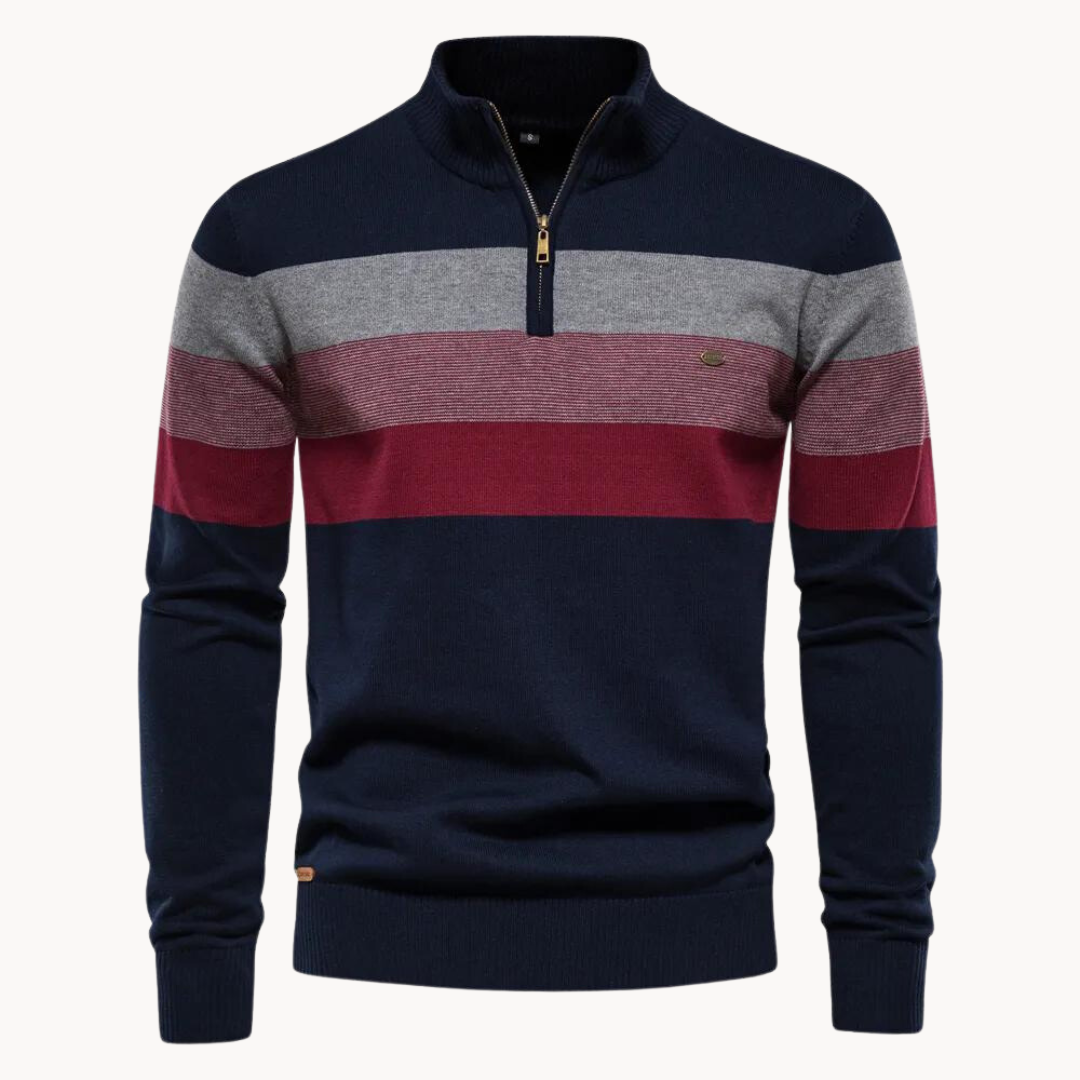 Sweter Męski z Półzamkiem