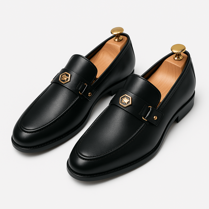Eleganckie skórzane loafersy Clean Cut