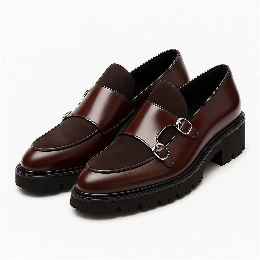 Eleganckie Mokasyny Monk Strap Valemont