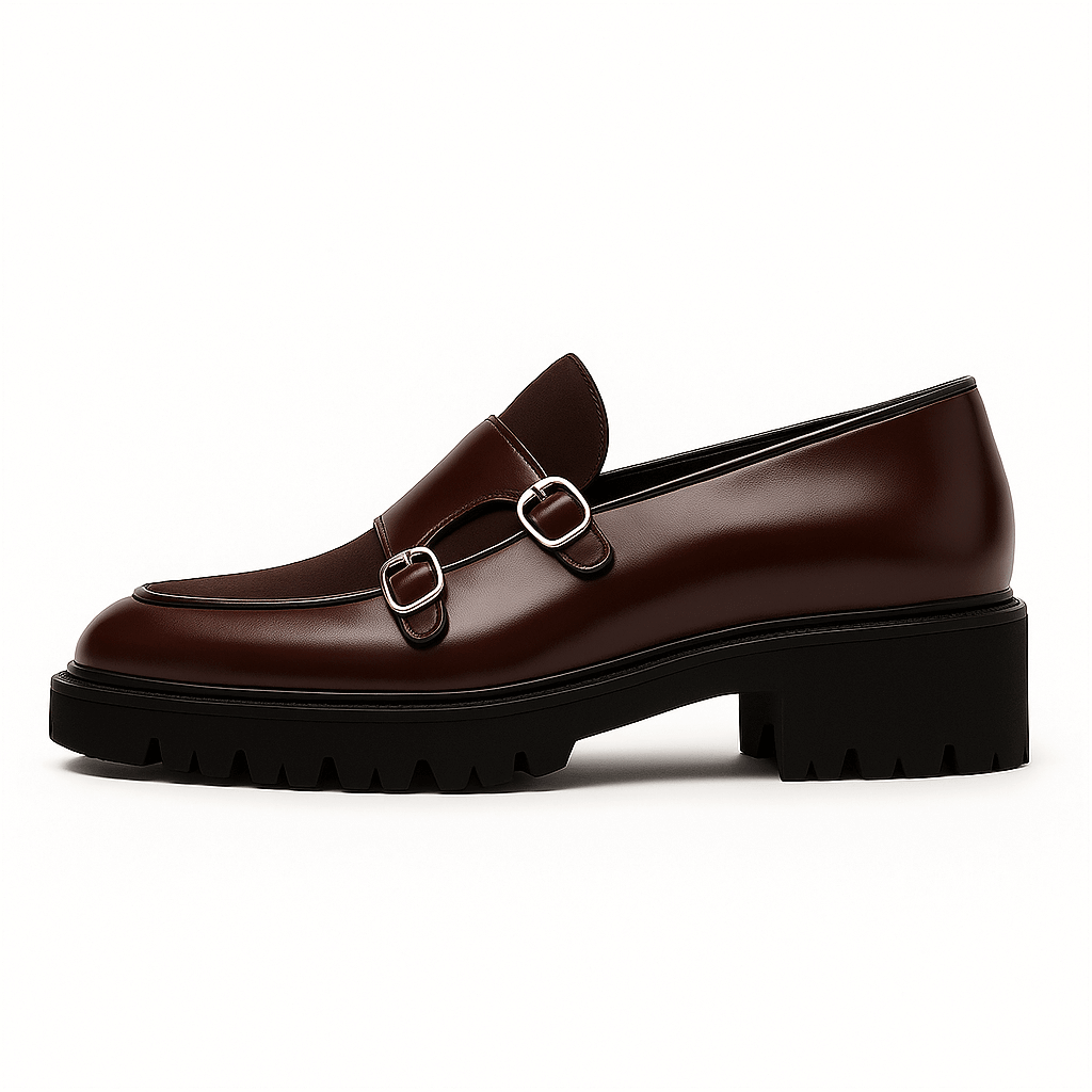 Eleganckie Mokasyny Monk Strap Valemont