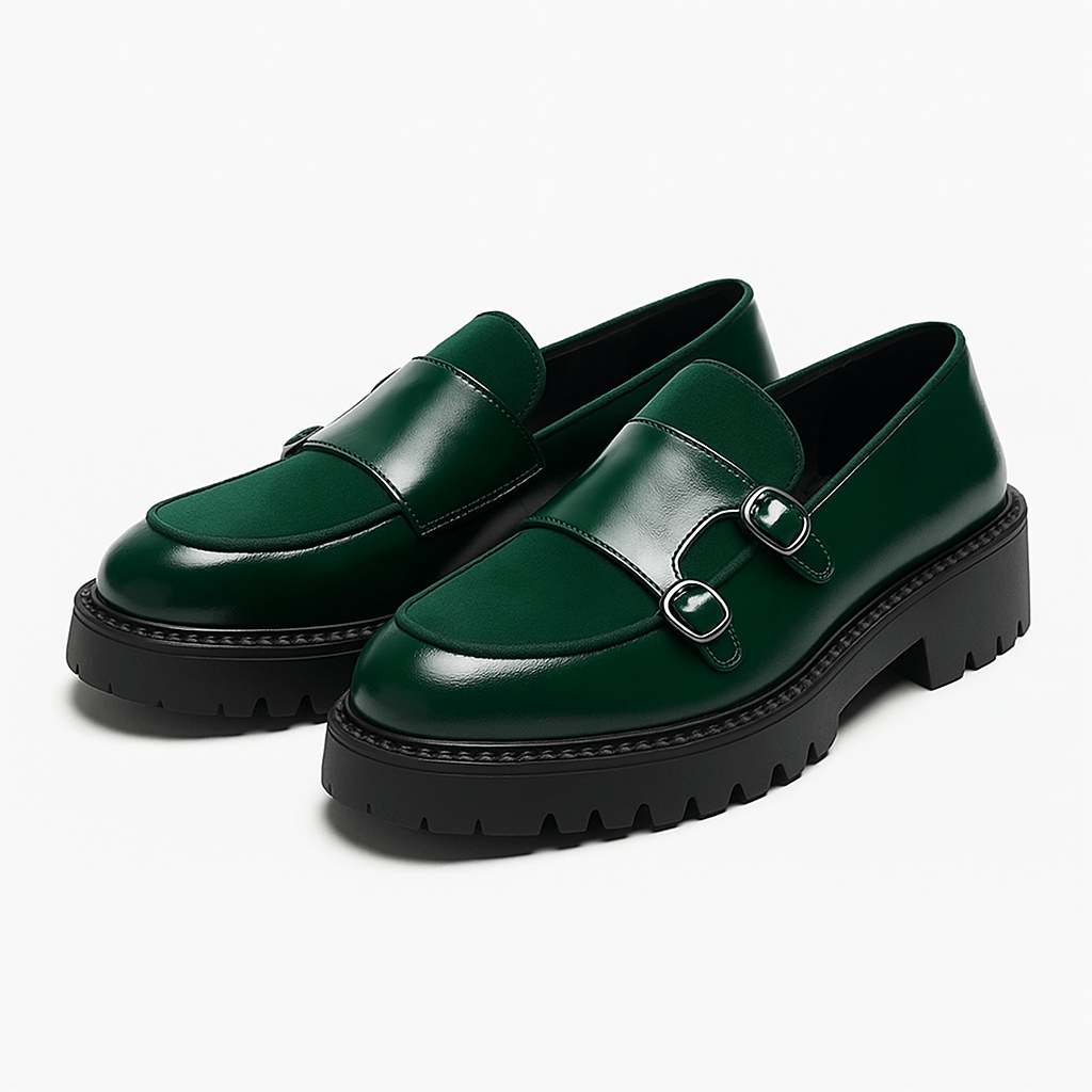 Eleganckie Mokasyny Monk Strap Valemont