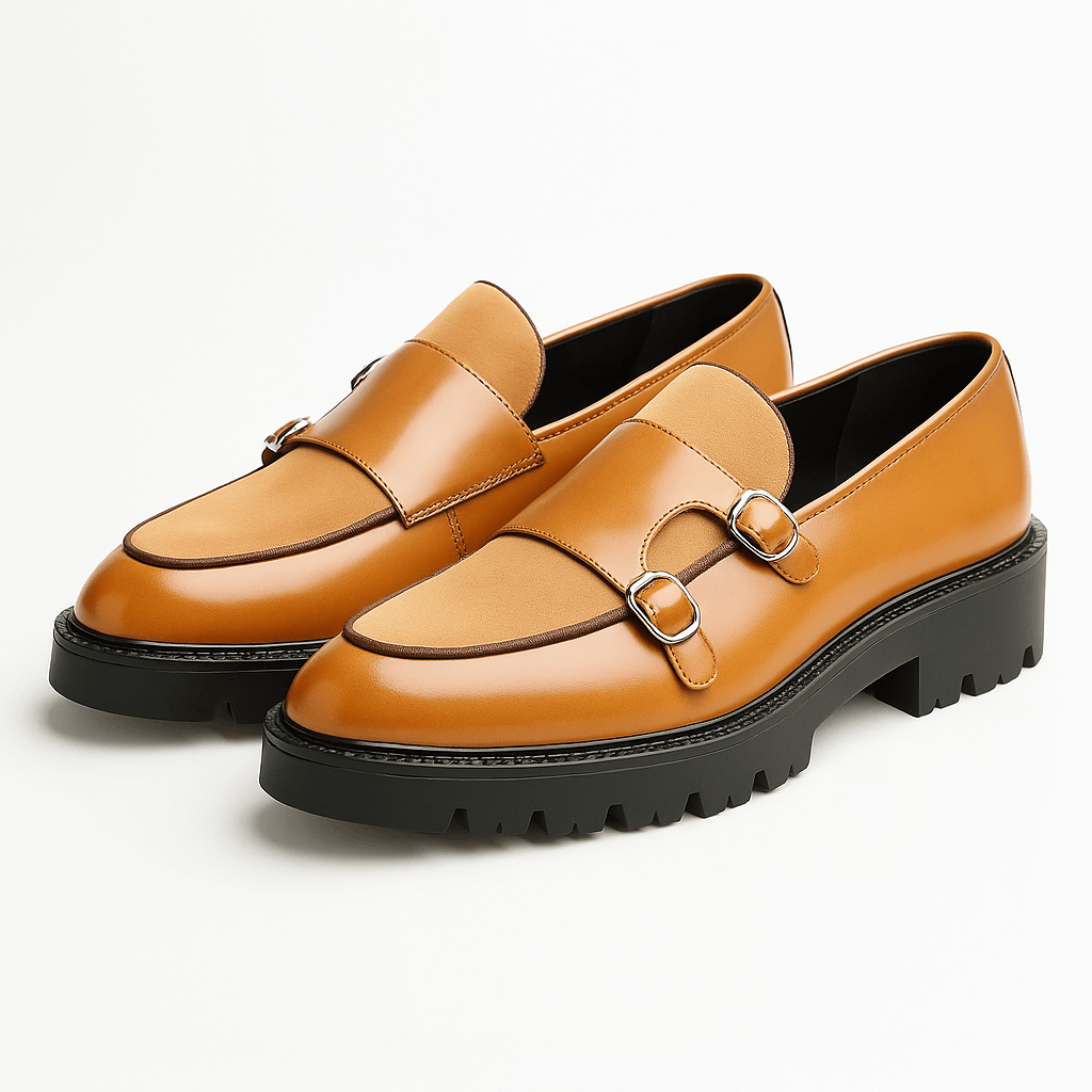 Eleganckie Mokasyny Monk Strap Valemont