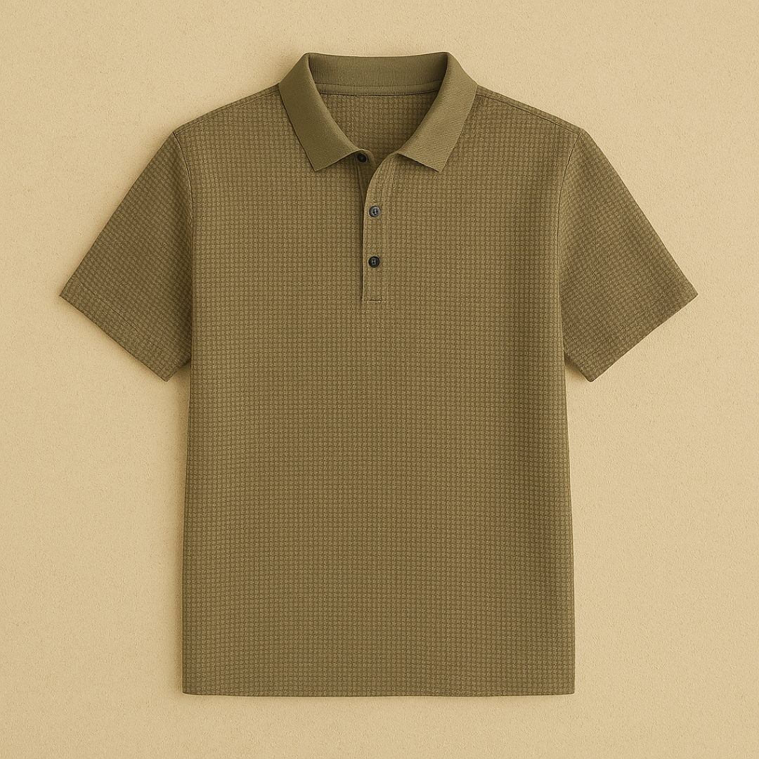Vemiera|Eleganckie dzianinowe polo z krótkim rękawem