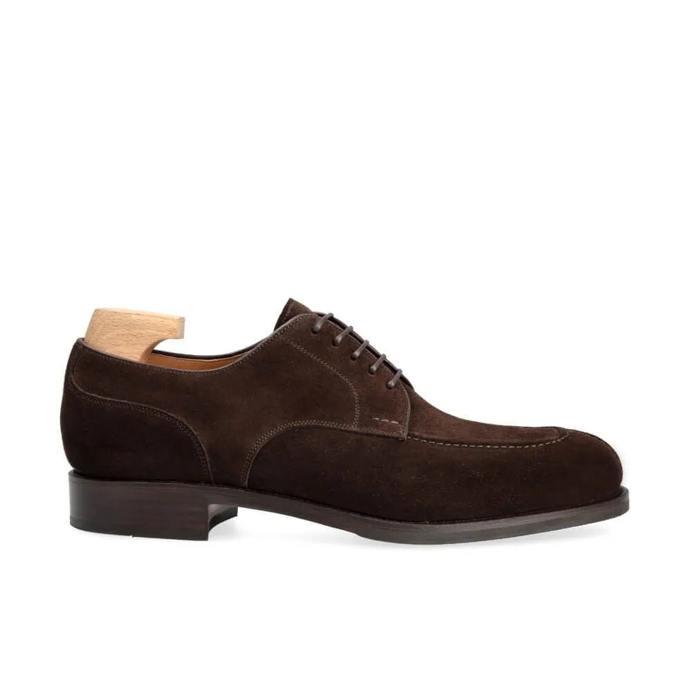 Męskie Buty Sznurowane – Zamszowy Design Z Eleganckim Szyciem
