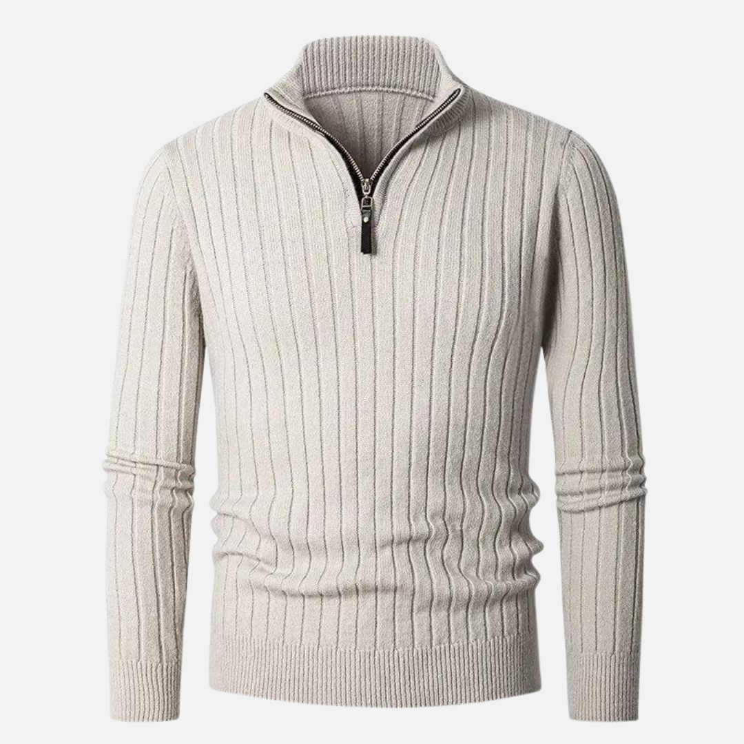 Sweter Męski z Półzamkiem