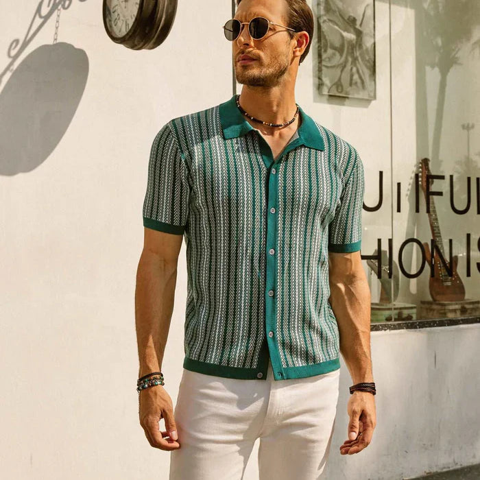Vemiera | Koszulka polo w retro paski