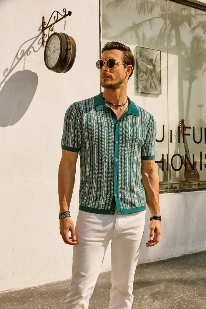 Vemiera | Koszulka polo w retro paski