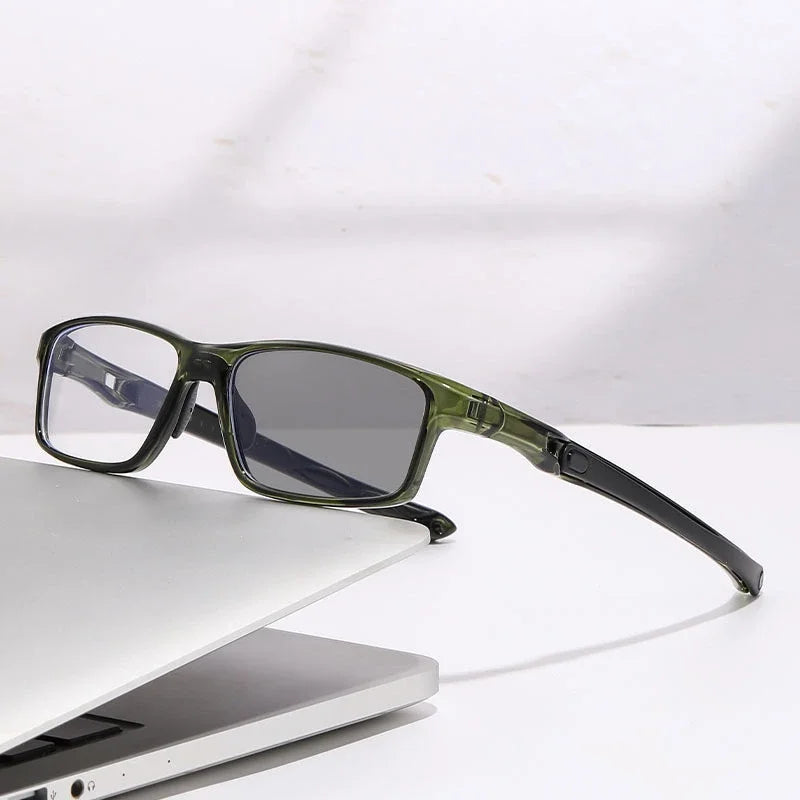 Wieloogniskowe fotochromowe okulary do czytania TR90 z technologią blokowania niebieskiego światła