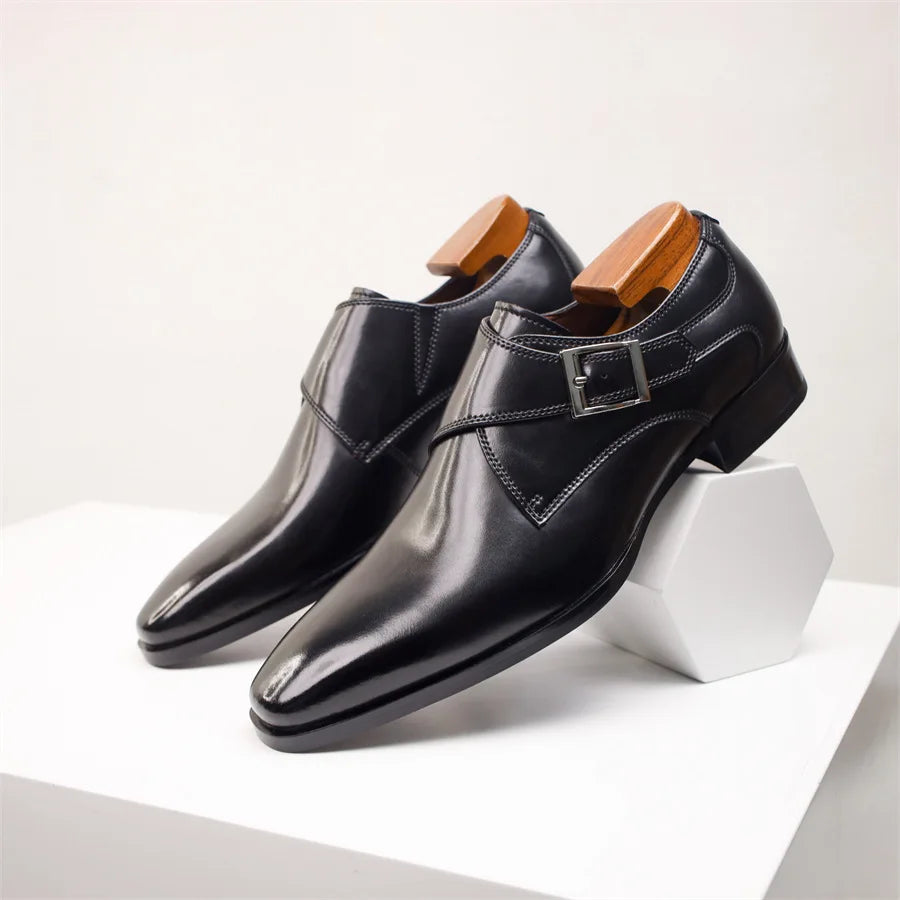 Vemiera | Ręcznie wykonane włoskie eleganckie buty z klamrą