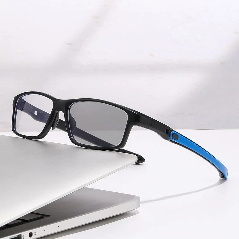 Wieloogniskowe fotochromowe okulary do czytania TR90 z technologią blokowania niebieskiego światła