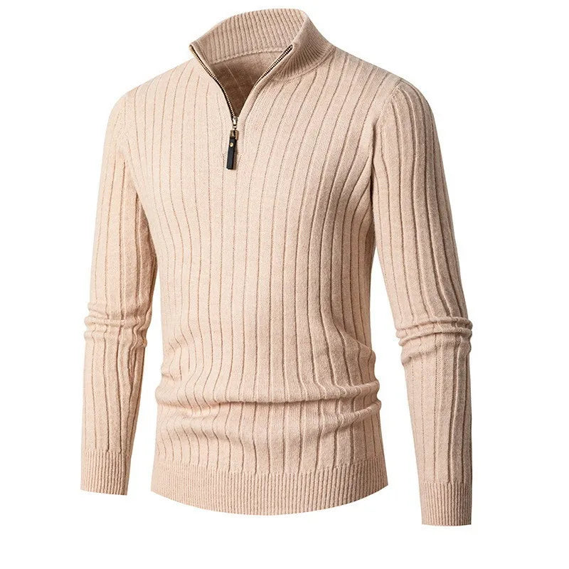 Sweter Męski z Półzamkiem