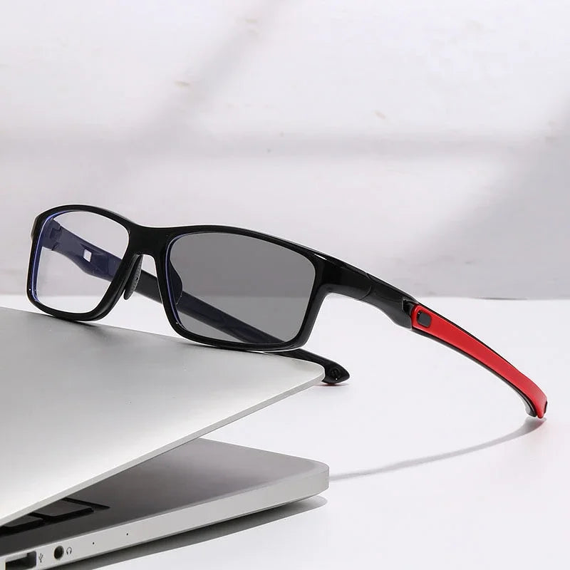 Wieloogniskowe fotochromowe okulary do czytania TR90 z technologią blokowania niebieskiego światła