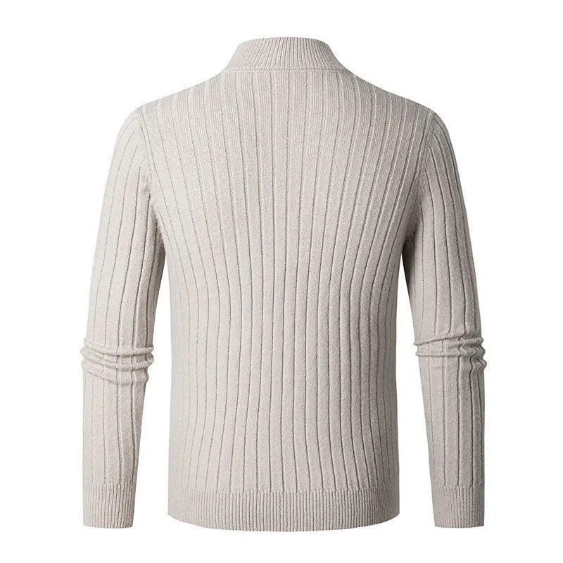 Sweter Męski z Półzamkiem