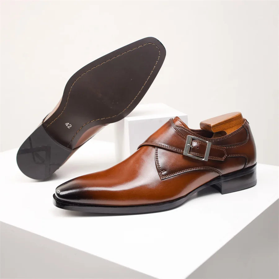 Vemiera | Ręcznie wykonane włoskie eleganckie buty z klamrą