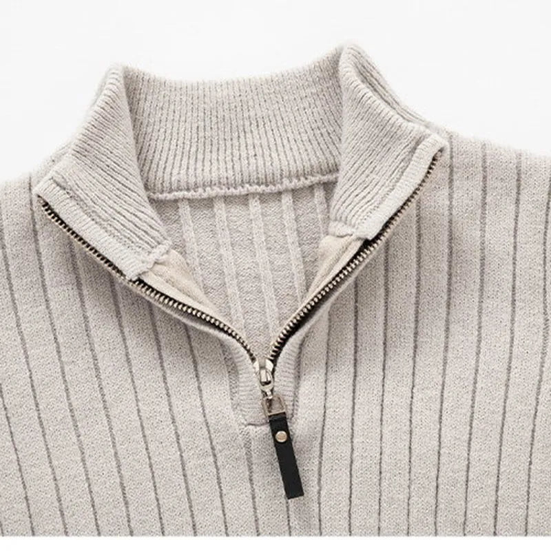 Sweter Męski z Półzamkiem