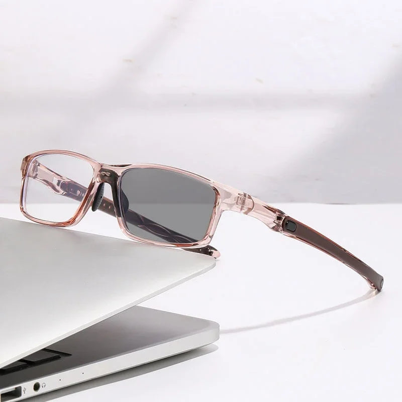 Wieloogniskowe fotochromowe okulary do czytania TR90 z technologią blokowania niebieskiego światła