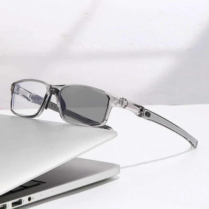 Wieloogniskowe fotochromowe okulary do czytania TR90 z technologią blokowania niebieskiego światła