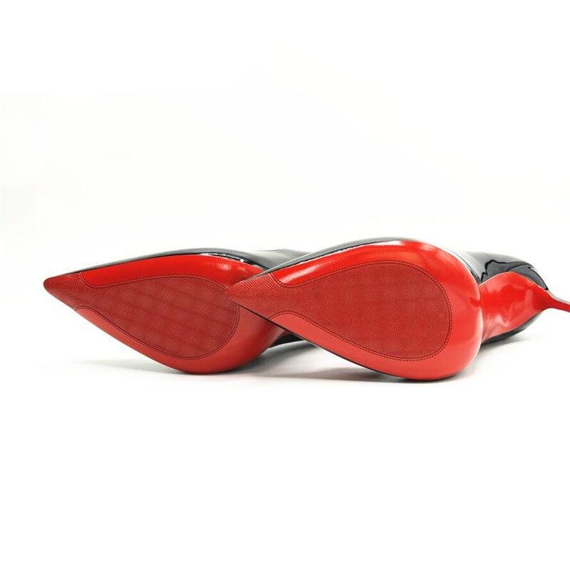 eleganckie czółenka damskie lakierowane szpilki na wysokim obcasie