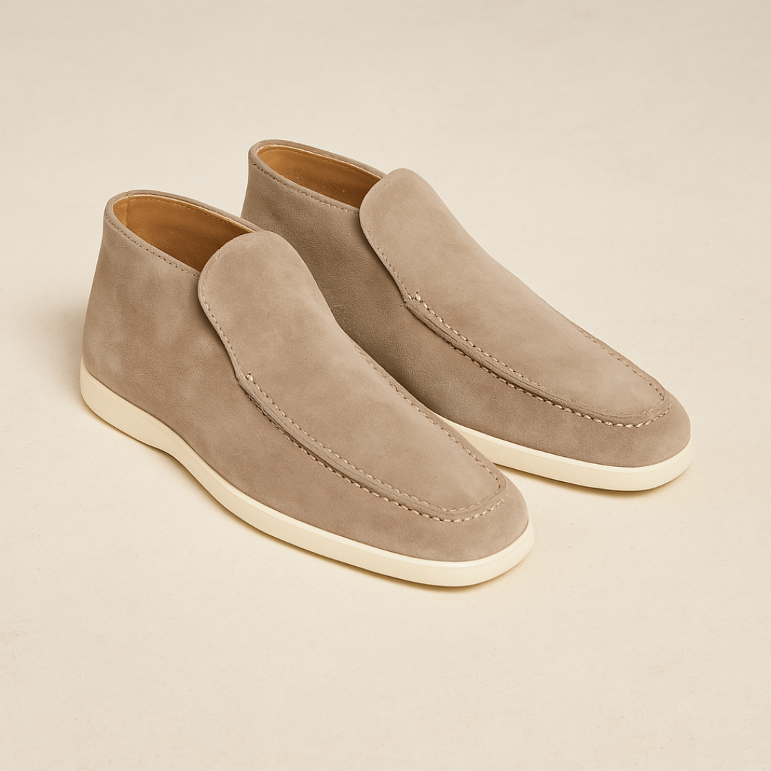 Vemiera | Eleganckie zamszowe loafersy mid-top dla mężczyzn