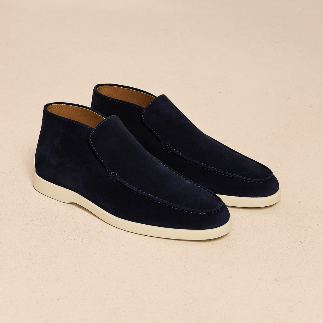 Vemiera | Eleganckie zamszowe loafersy mid-top dla mężczyzn