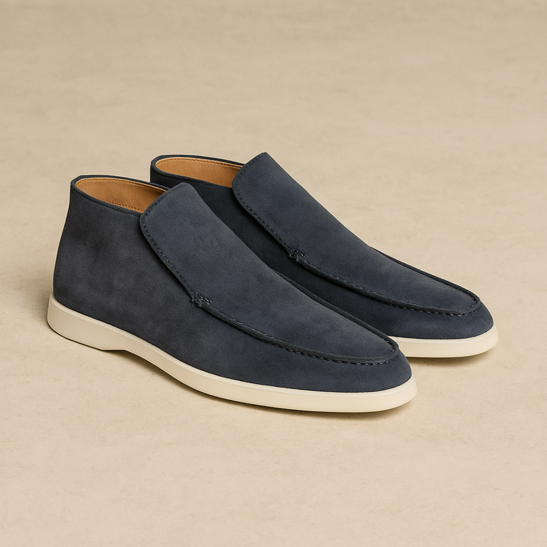 Vemiera | Eleganckie zamszowe loafersy mid-top dla mężczyzn