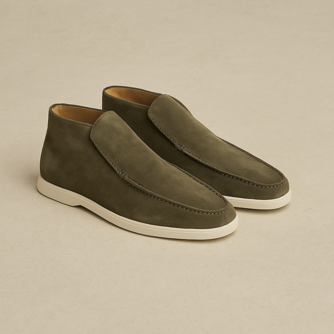 Vemiera | Eleganckie zamszowe loafersy mid-top dla mężczyzn