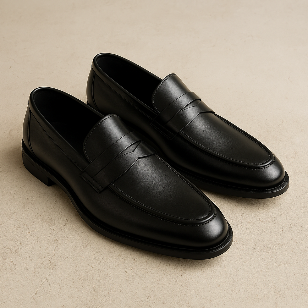 Vemiera | Klasyczne skórzane mokasyny typu penny loafer