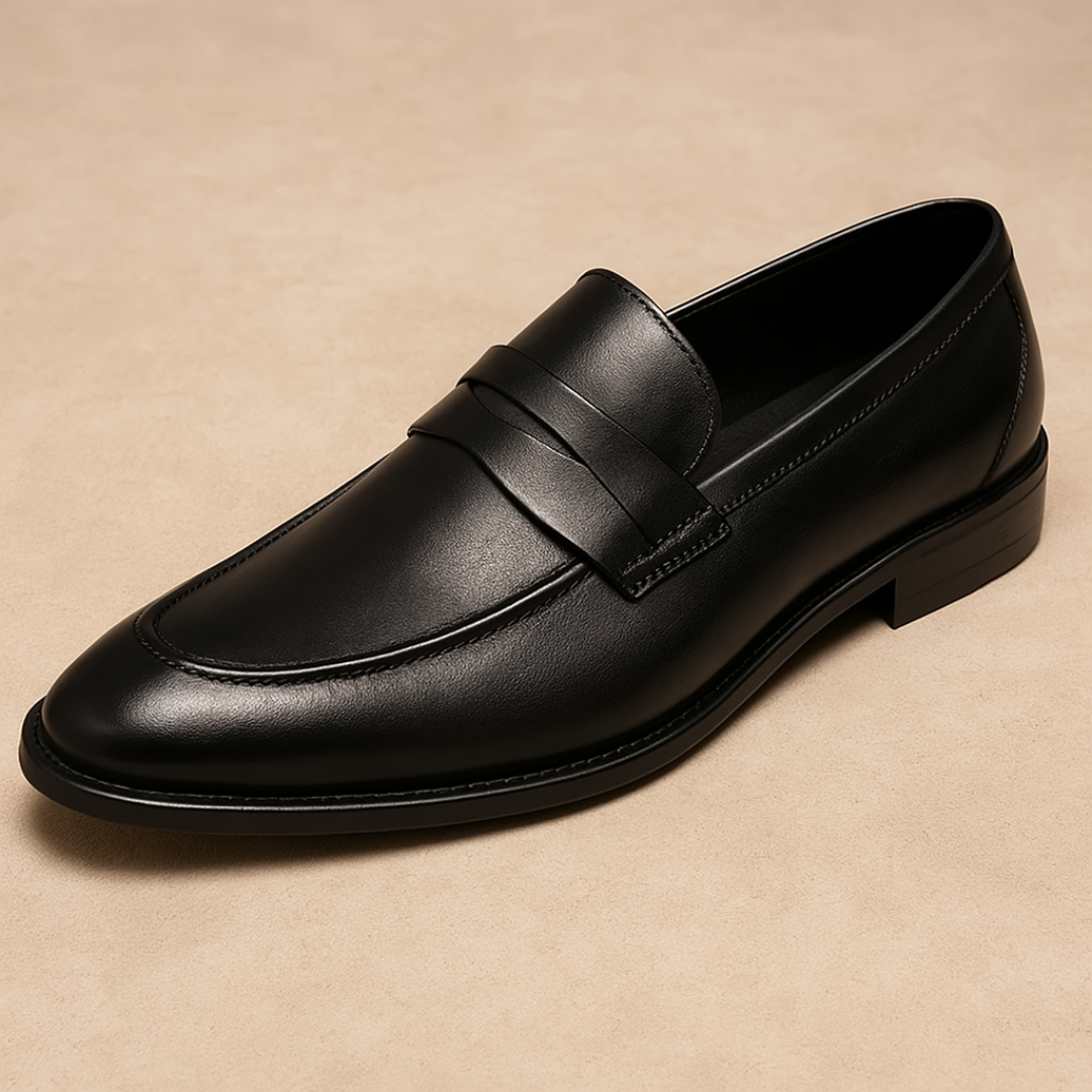 Vemiera | Klasyczne skórzane mokasyny typu penny loafer