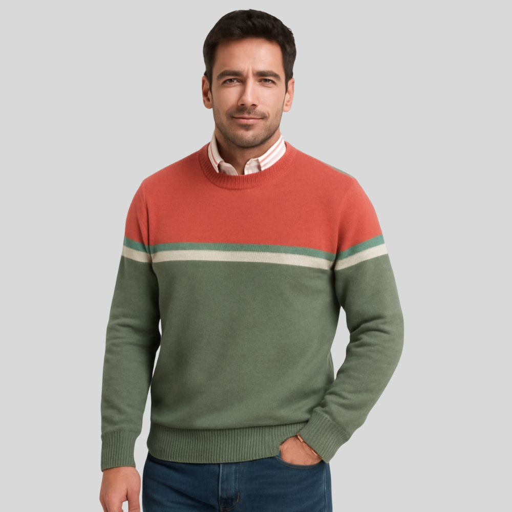 Sweter męski Franco Bianchi z wełny – Elegancki i ciepły