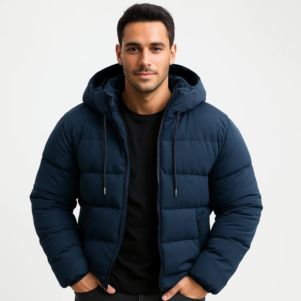 Lekki Płaszcz Puchowy dla Mężczyzn – Styl Casual