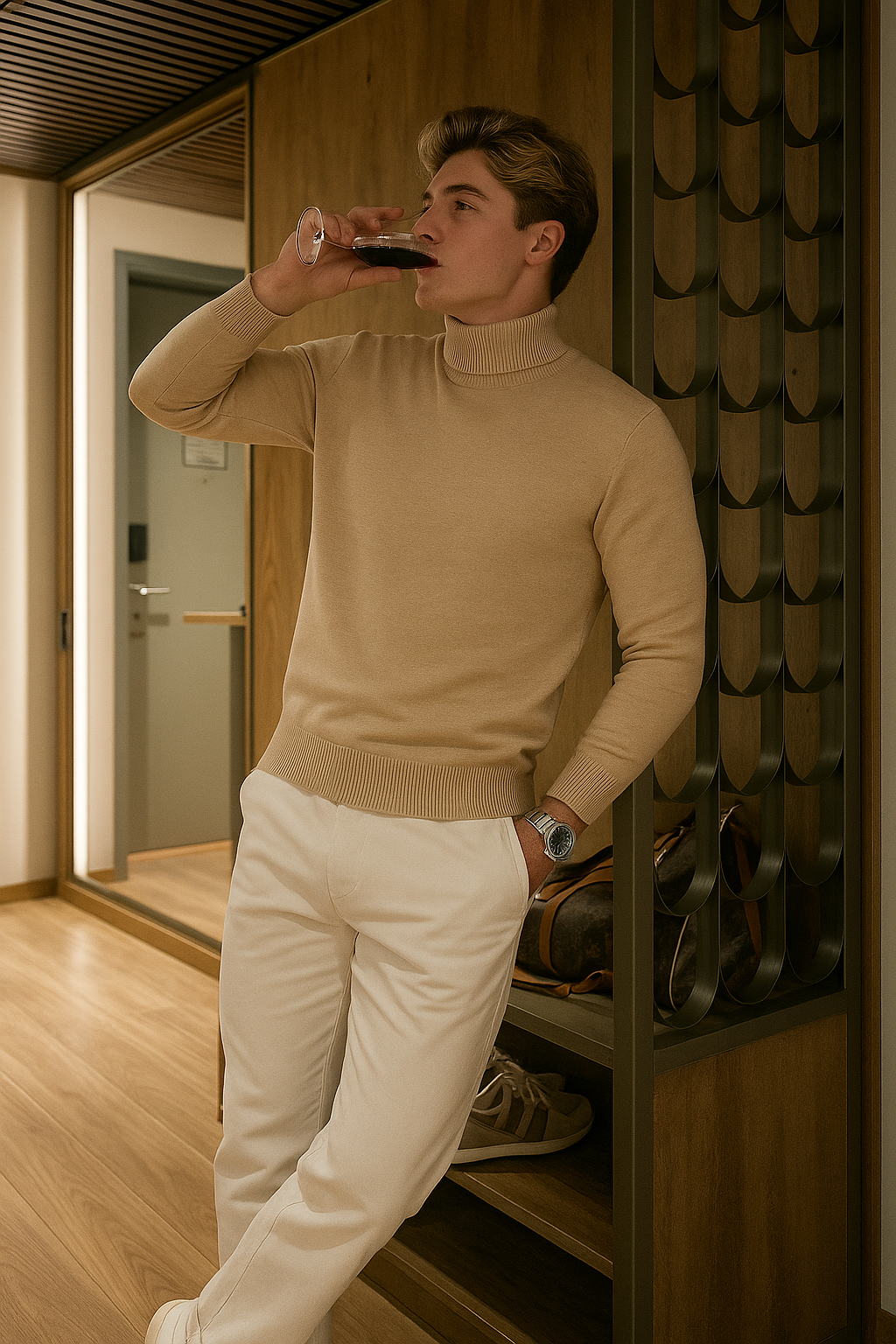 Vemiera | Elegancki sweter z wysokim golfem