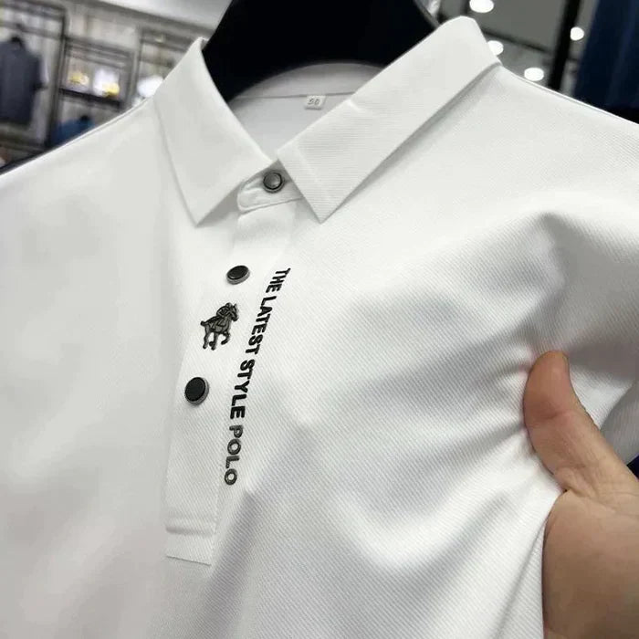 Bezzmarszczkowa koszulka polo Muscle Fit