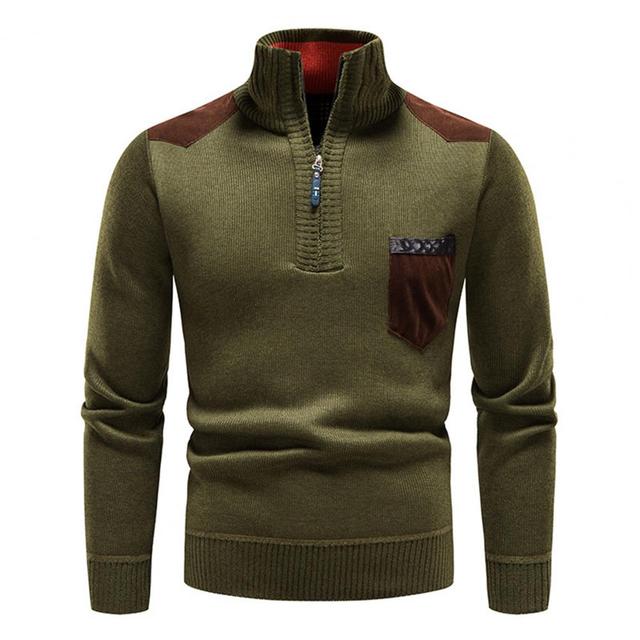 Męski Sweter Zimowy z Motywem Tarcza Arktyczna