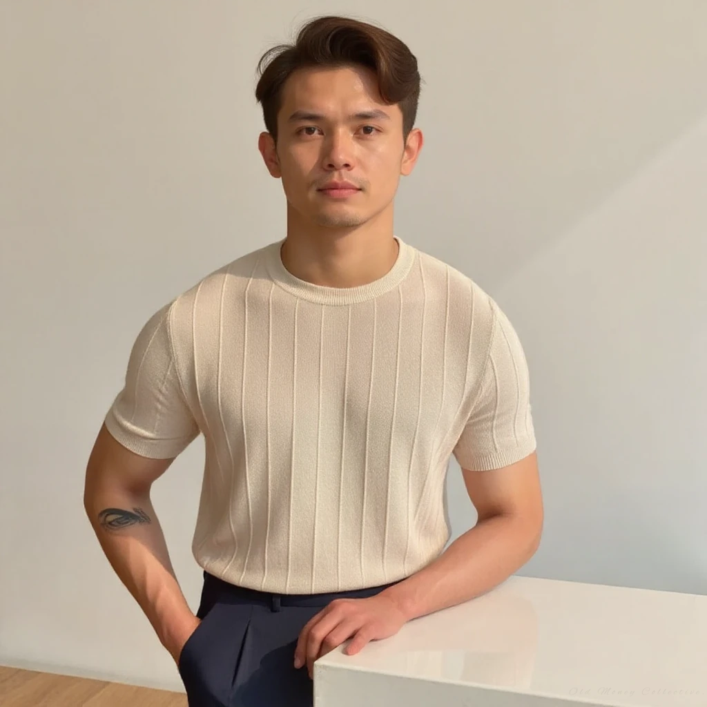 Vemiera | T-shirt prążkowany | Styl i wygoda na co dzień