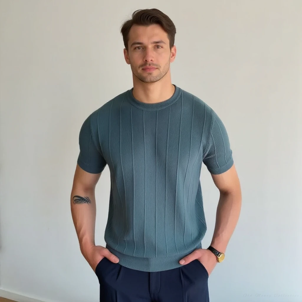 Vemiera | T-shirt prążkowany | Styl i wygoda na co dzień