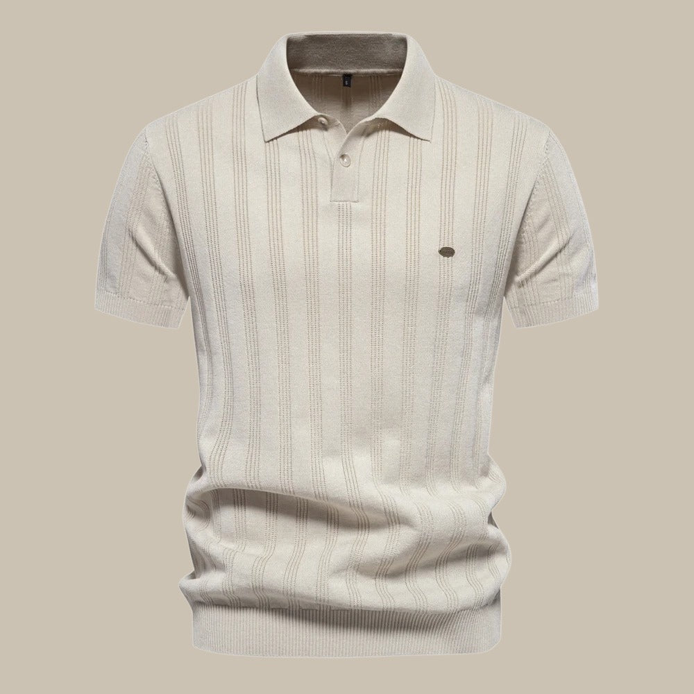 Męskie klasyczne polo w paski