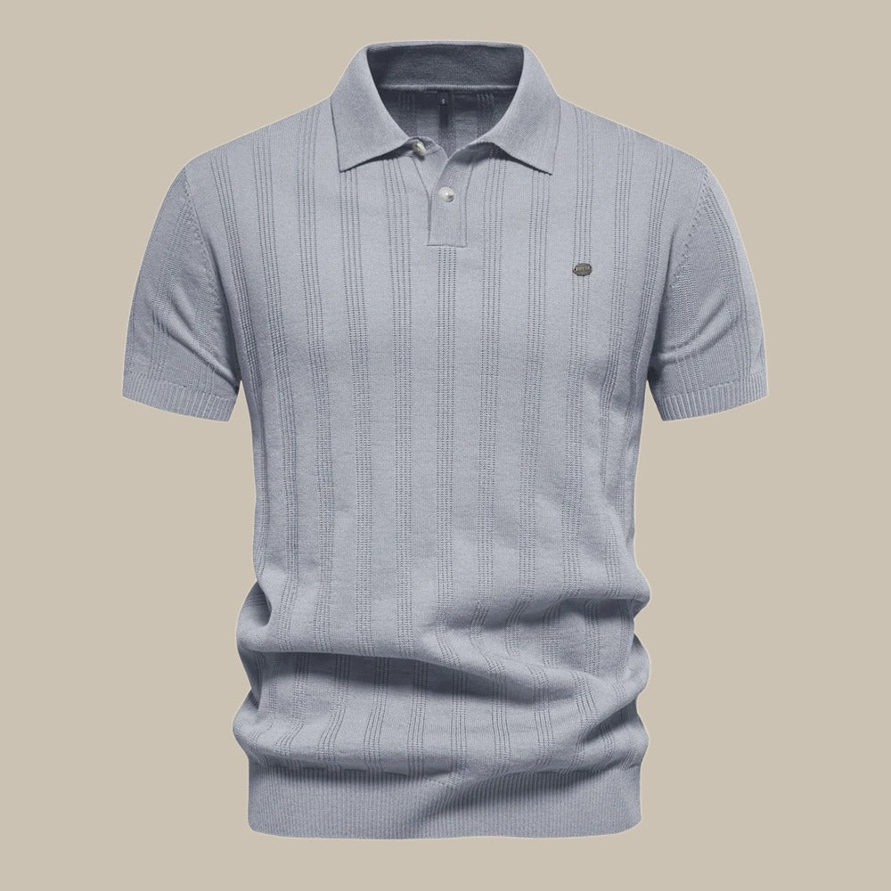 Męskie klasyczne polo w paski